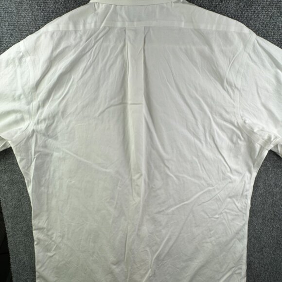 Brooks Brothers Men Non Iron Button Up Shirt Long Sleeve 17.5 35 Regent White - Picture 14 of 16